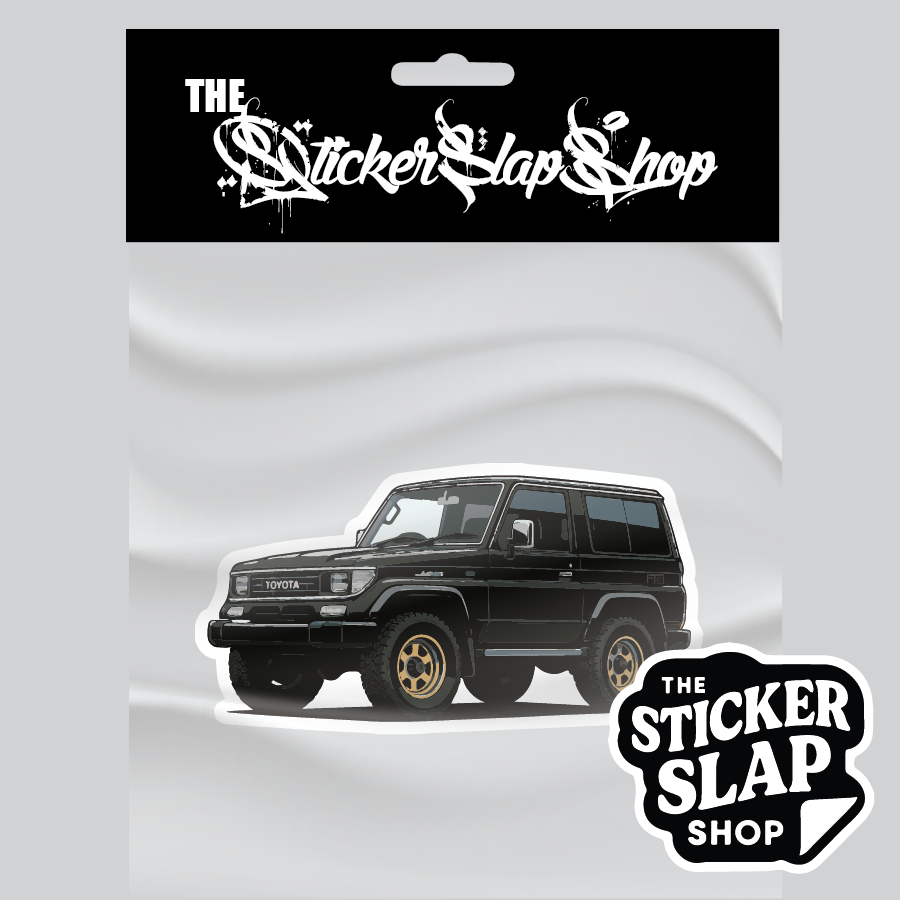 Black Toyota Prado 2 Door Land Cruiser Sticker