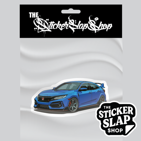 Honda Civic Type R Blue Sticker