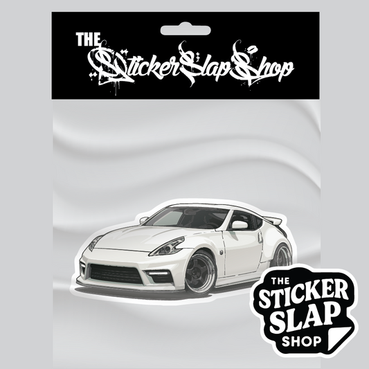 Nissan 370Z White Sticker