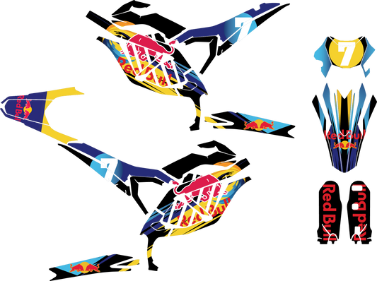 Surron Ultra Bee Custom Red Bull Livery Template