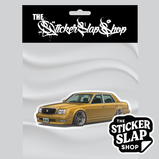 Gold Toyota Century VIP sticker