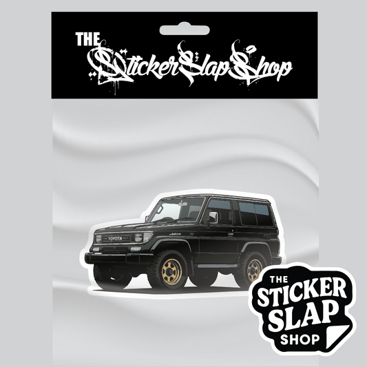 Black Toyota Prado 2 Door Land Cruiser Sticker